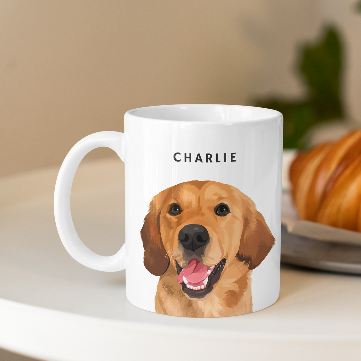 Ceramic Hand-Drawn Portrait Mug